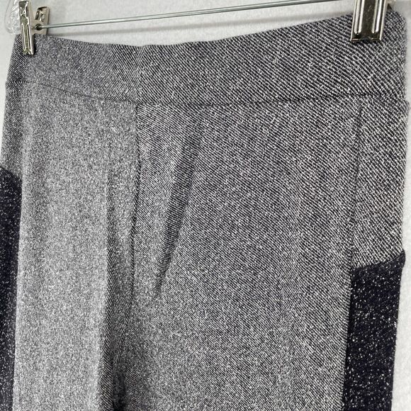 EILEEN FISHER Pants S Organic Cotton Stretch Pull On Speckle Tweed Legging Gray - Picture 6 of 16